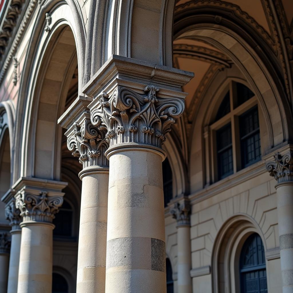 Architectural details of Belfast City Hall