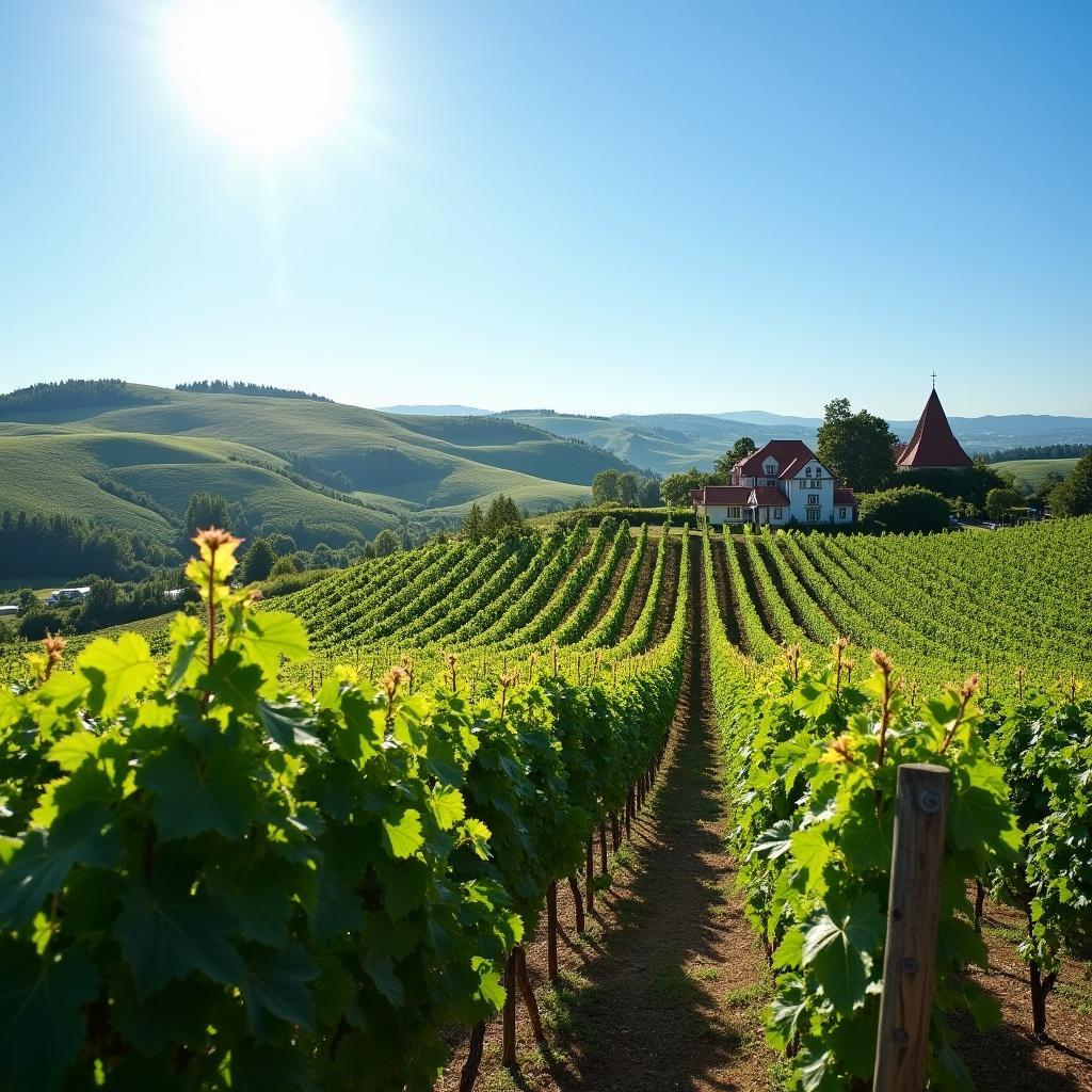 Vineyards in Eger during a best of Hungary tour