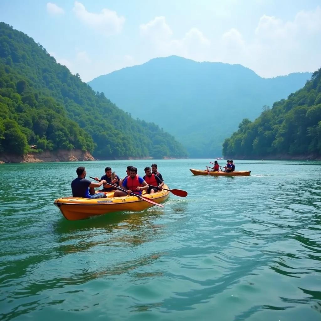 Boating and Kayaking on Bhimtal Lake