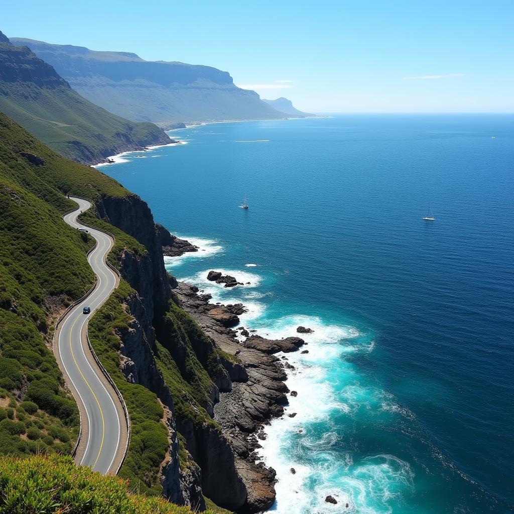 Cape Peninsula Coastal Road View