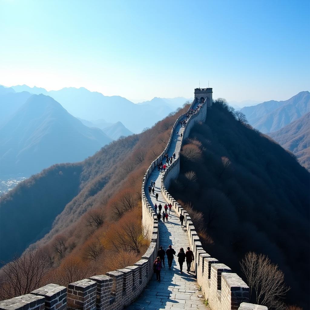 Exploring the Great Wall of China on a tour from India