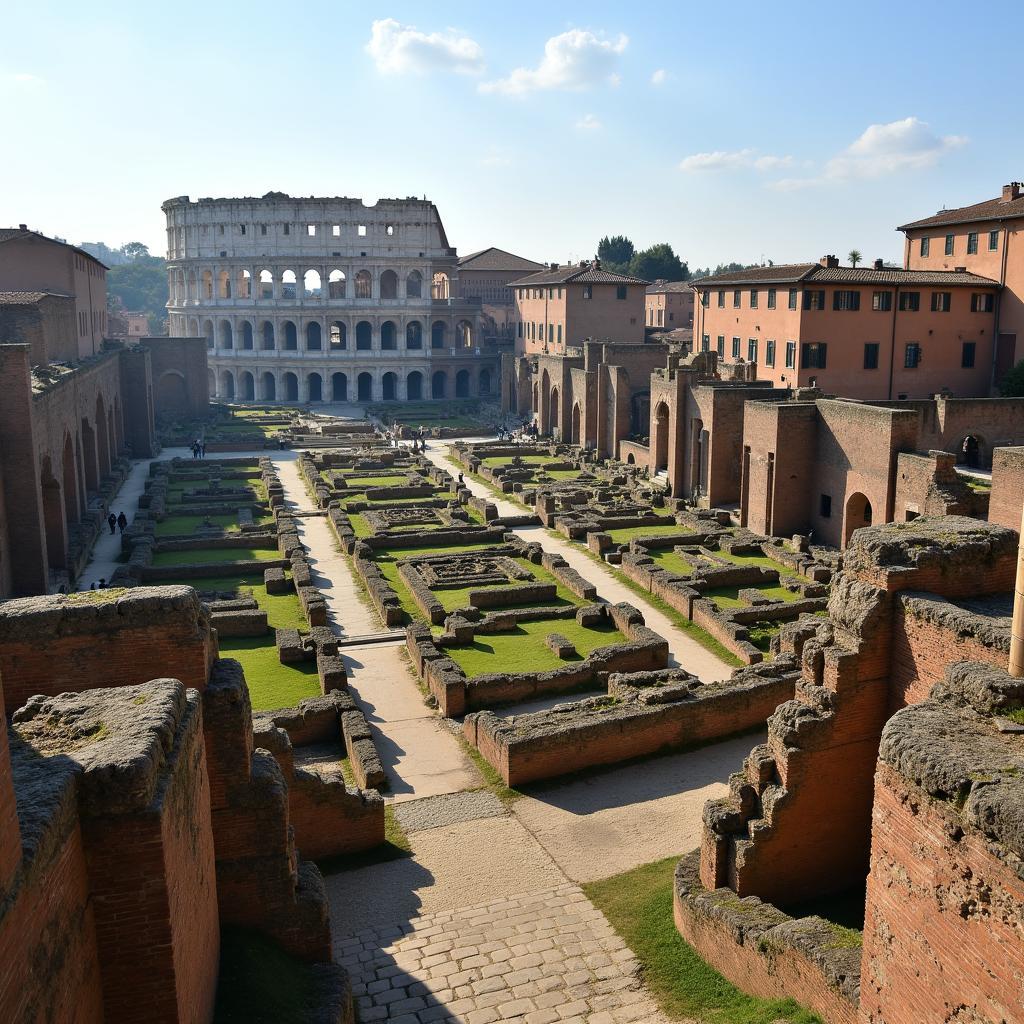 Colosseum View from Roman Forum