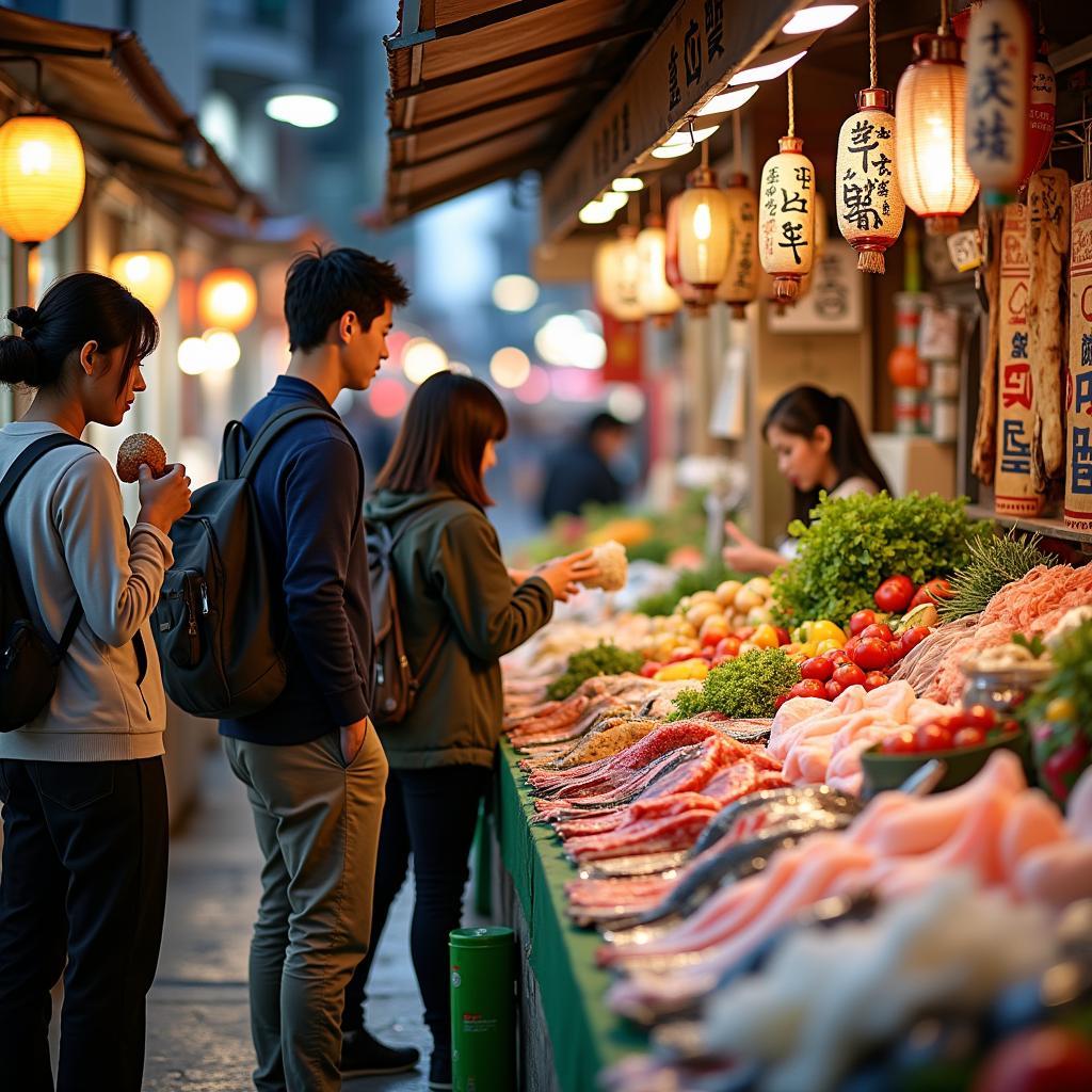 Exploring a Local Market in Japan