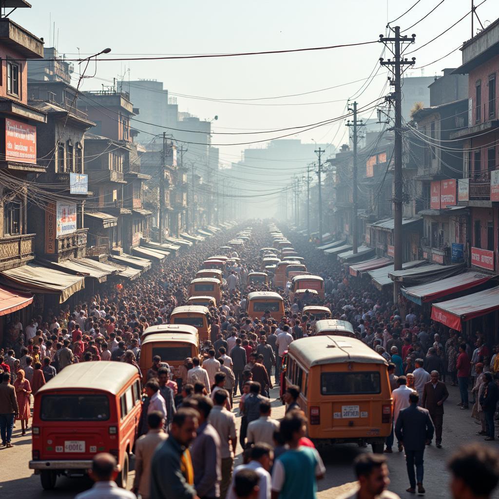 Deoghar Cityscape during Pilgrimage Season