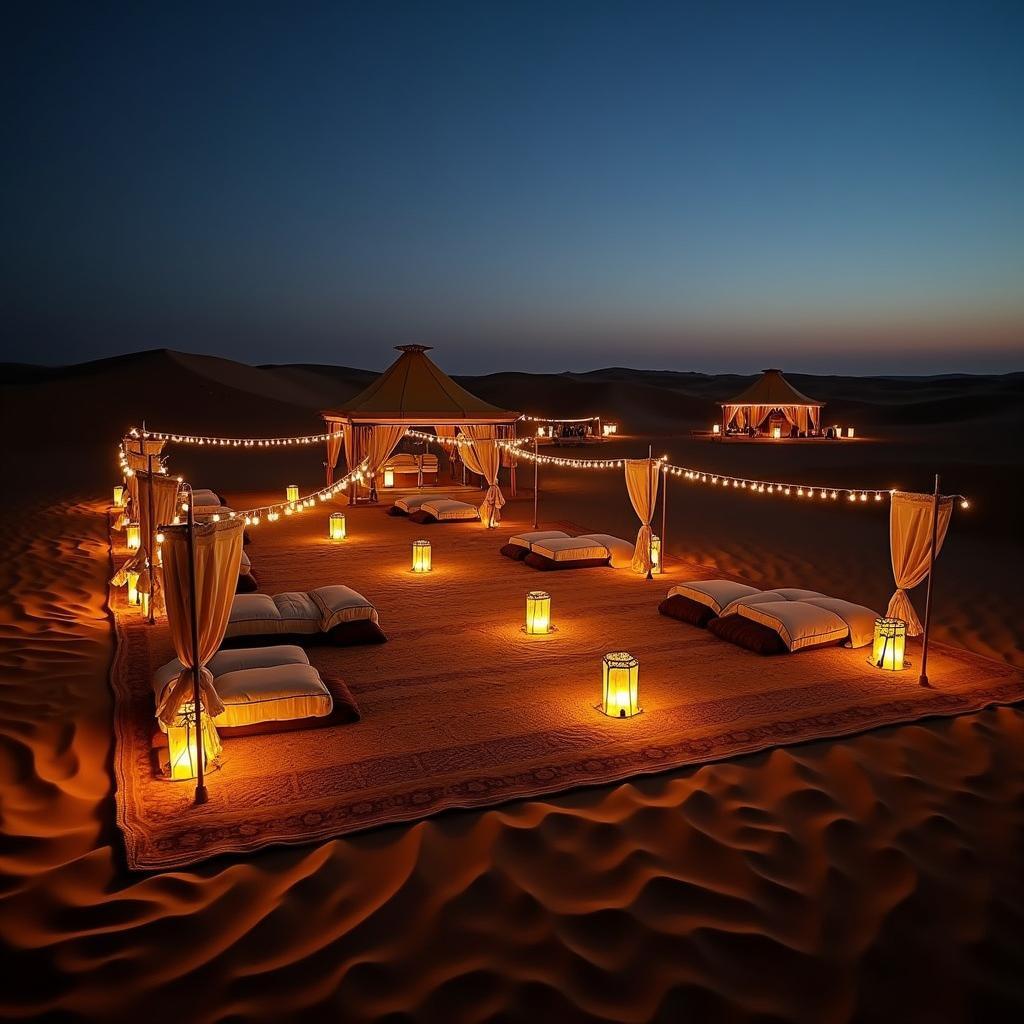 Experience traditional Bedouin culture at a desert camp during a Dubai safari