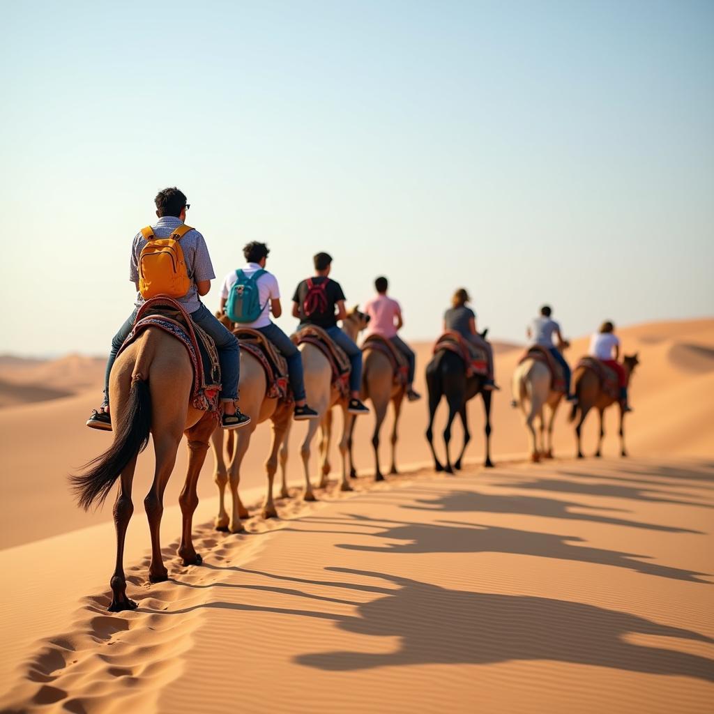 Dubai Local Tour Guide Leading a Desert Safari