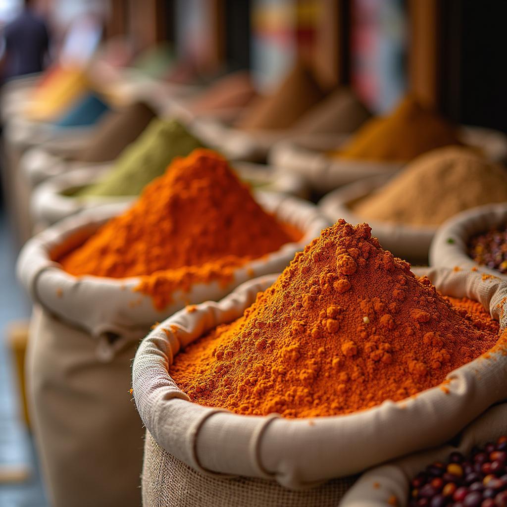 Vibrant Colors of Dubai Spice Souk