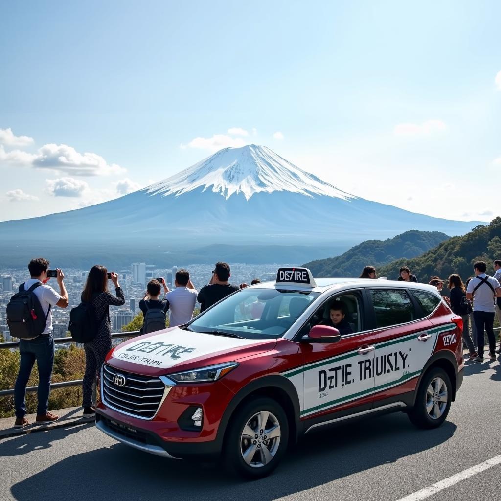 Dzire Tour Taxi with Scenic Mount Fuji View