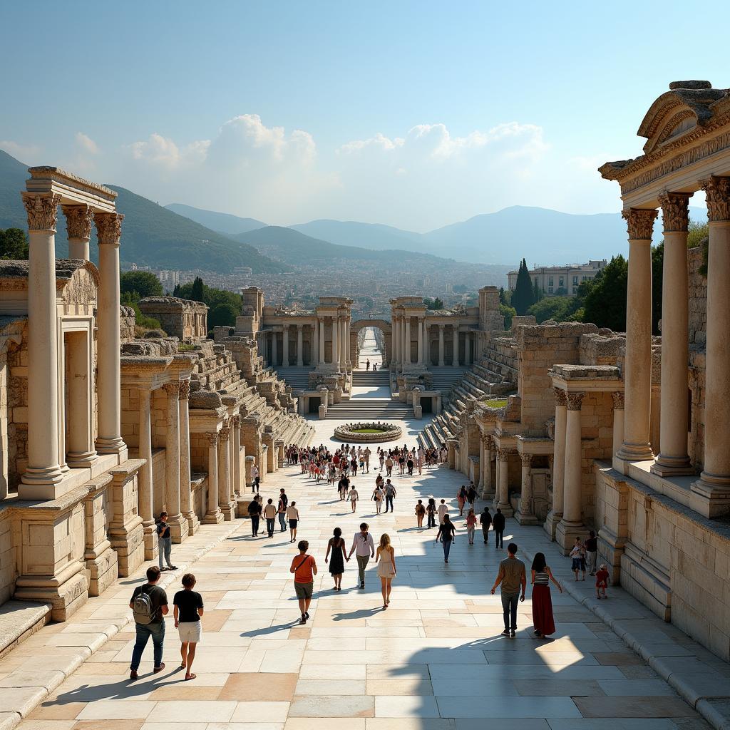 Exploring the ancient city of Ephesus on an 8-day Turkey tour