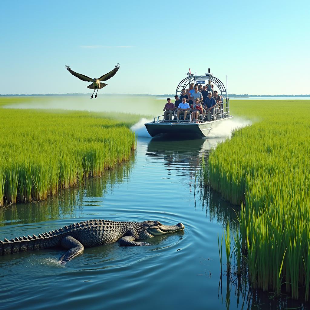 Everglades Airboat Tour Wildlife Encounter