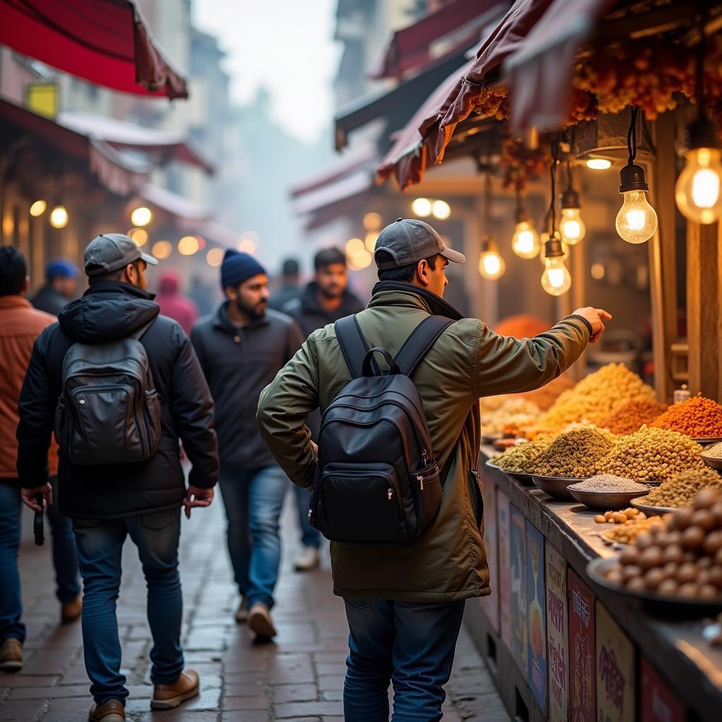 Exploring Chandni Chowk Market with a Food Tour Guide on February 11