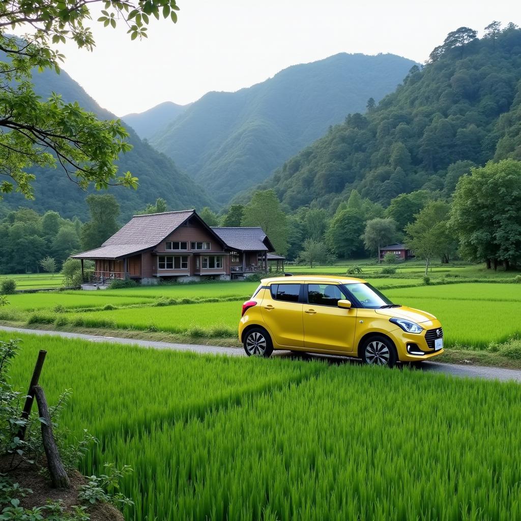 Exploring Japan's Countryside in a Swift Dzire