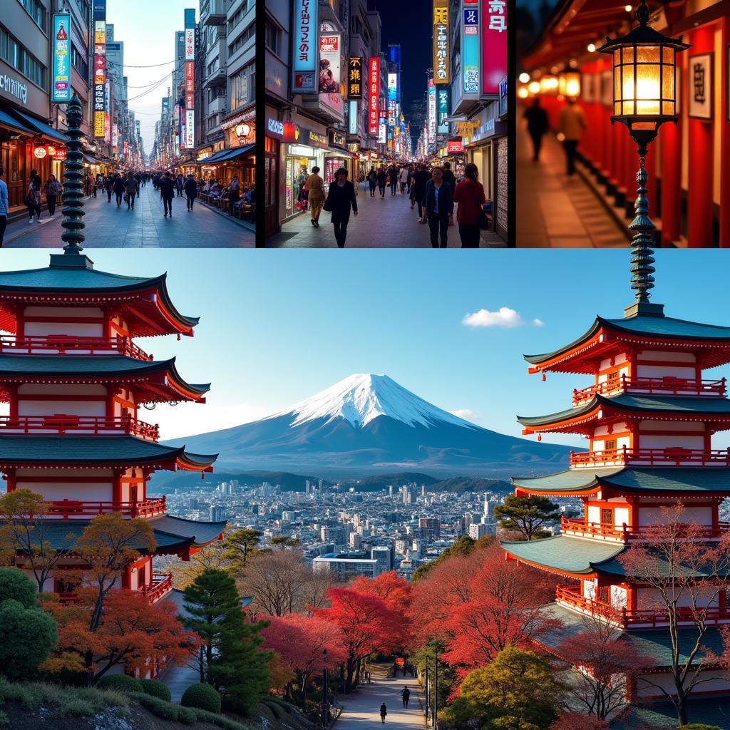 Exploring Japan during Madonna's Tour: From bustling cityscapes to serene landscapes.