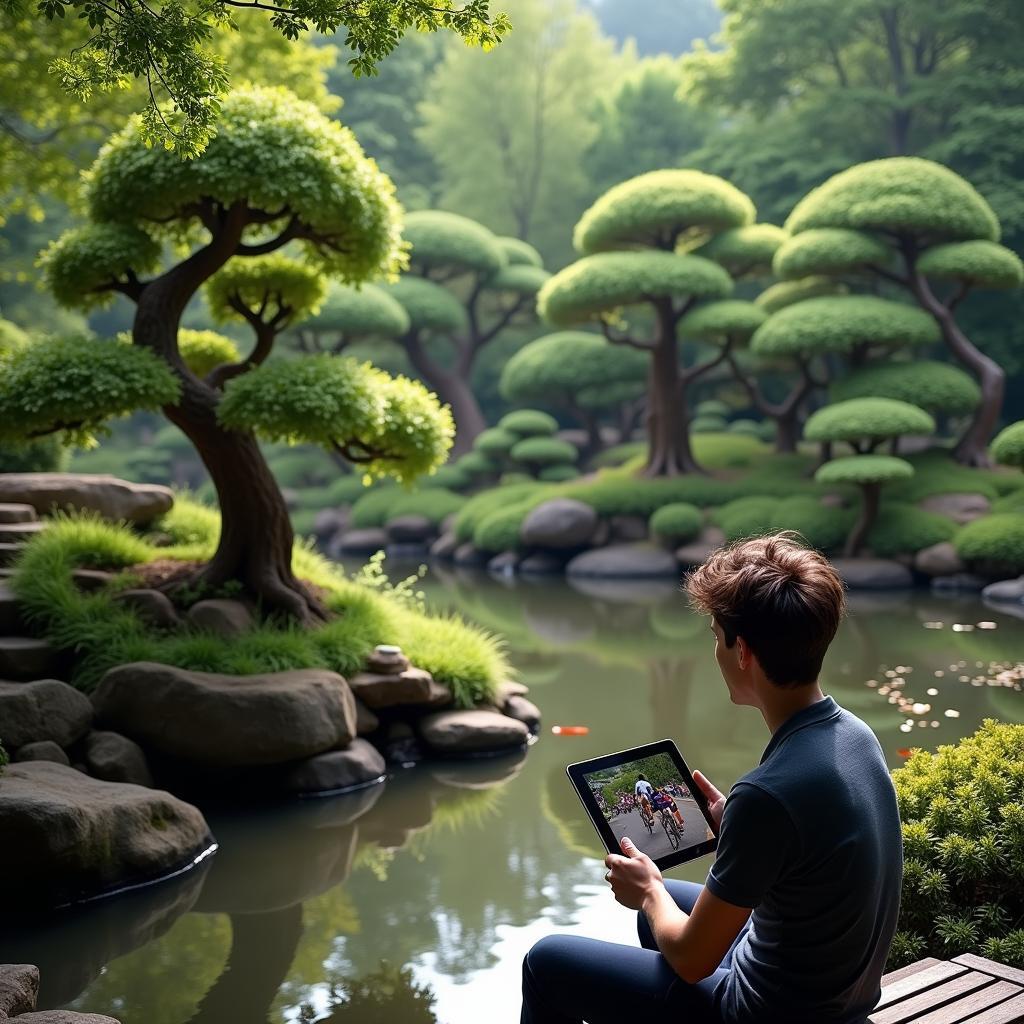 Finding tranquility in Japanese gardens while following the Tour de France