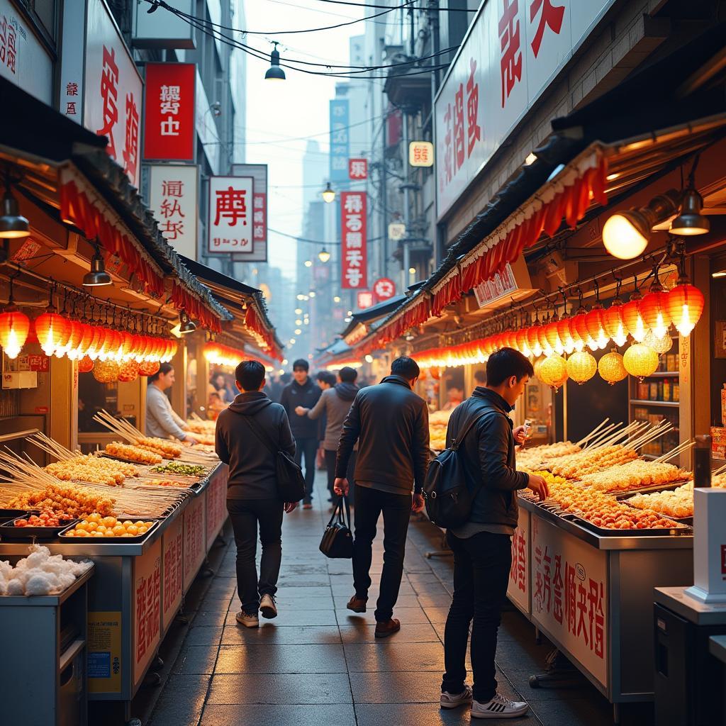 Exploring Japanese Street Food in Tokyo