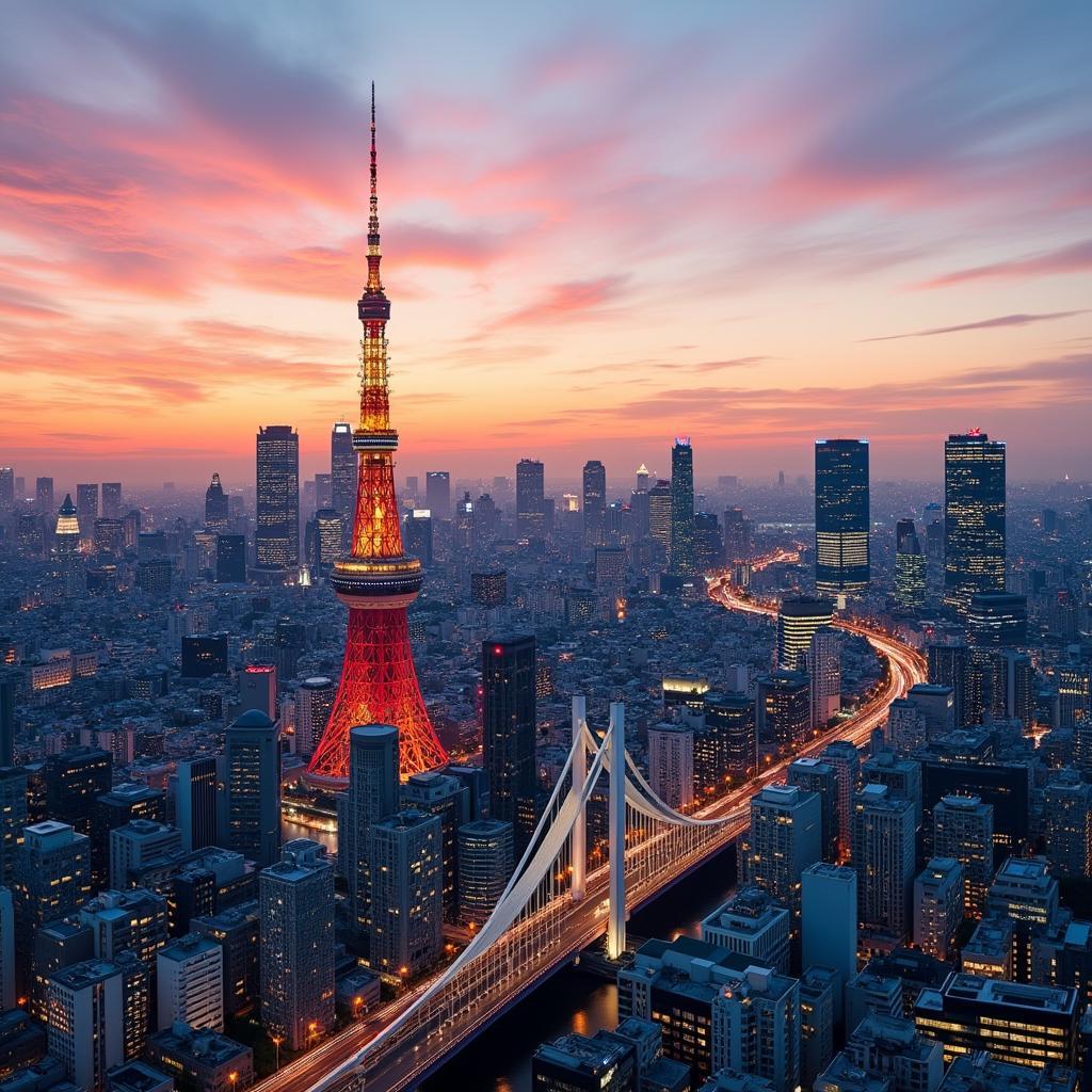 Exploring the vibrant Tokyo cityscape