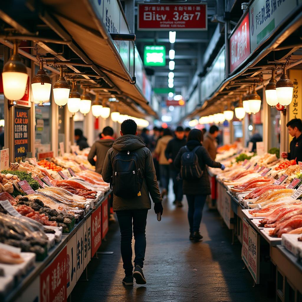 Exploring the vibrant Tsukiji Fish Market in Tokyo