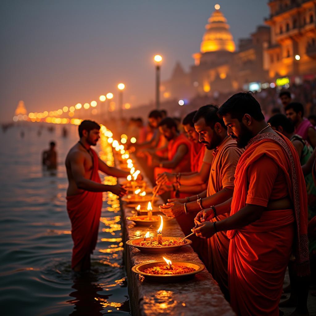 Ganga Aarti ceremony in Kashi