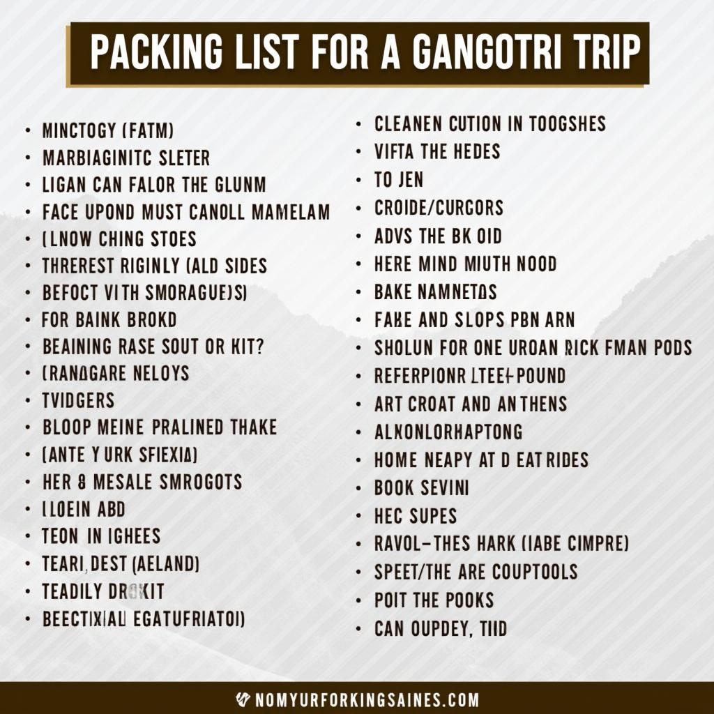 Gangotri Tour Packages: Essential Packing List