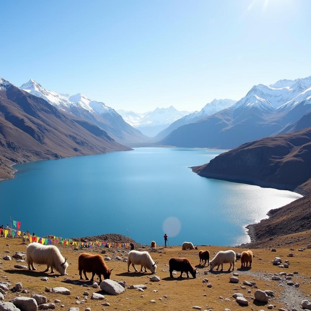 Discovering the pristine Tsomgo Lake at high altitude in Gangtok