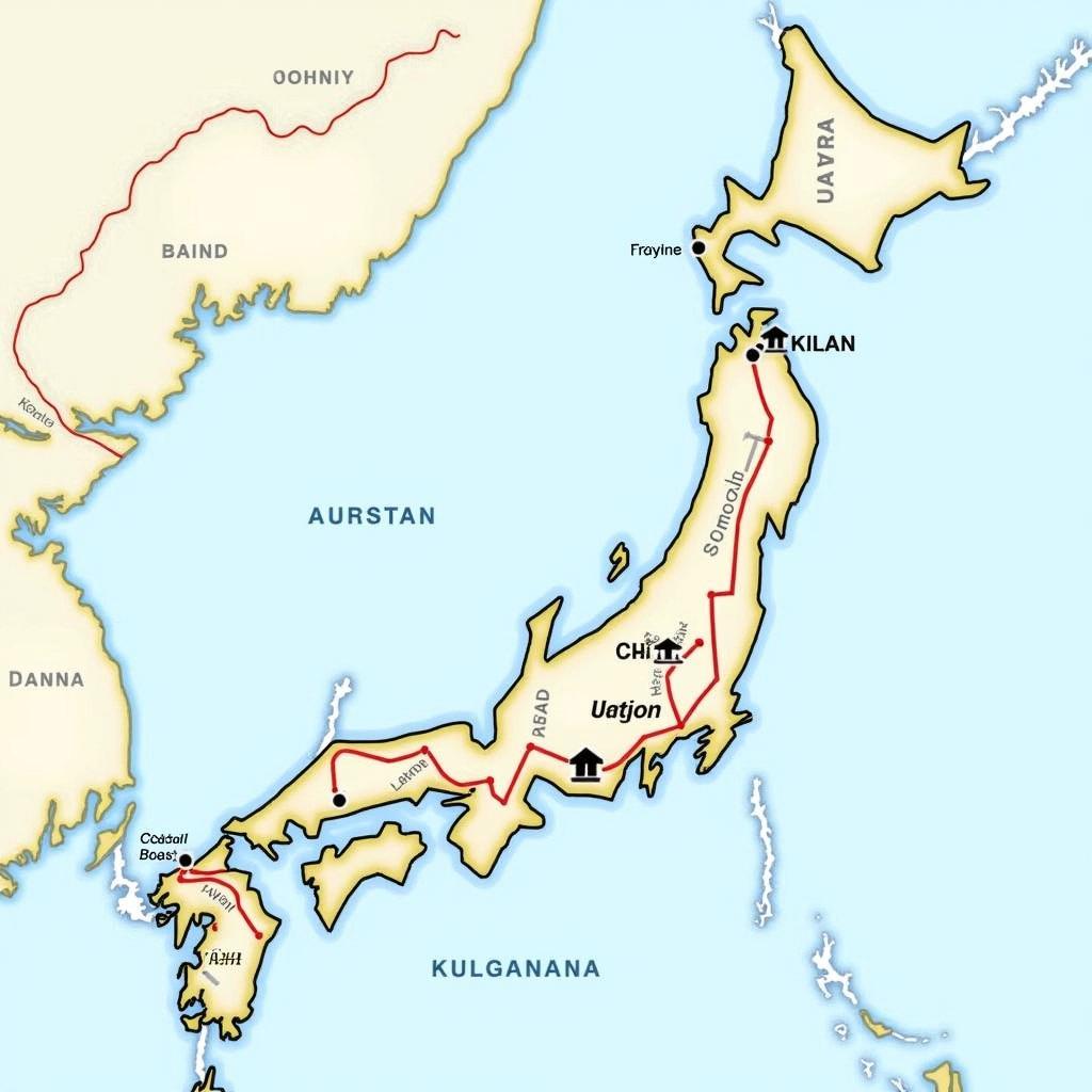 Goldwing Tour Japan Route Planning Map