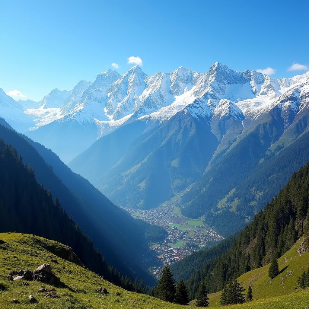 Stunning Mountain Landscape in Himachal Pradesh