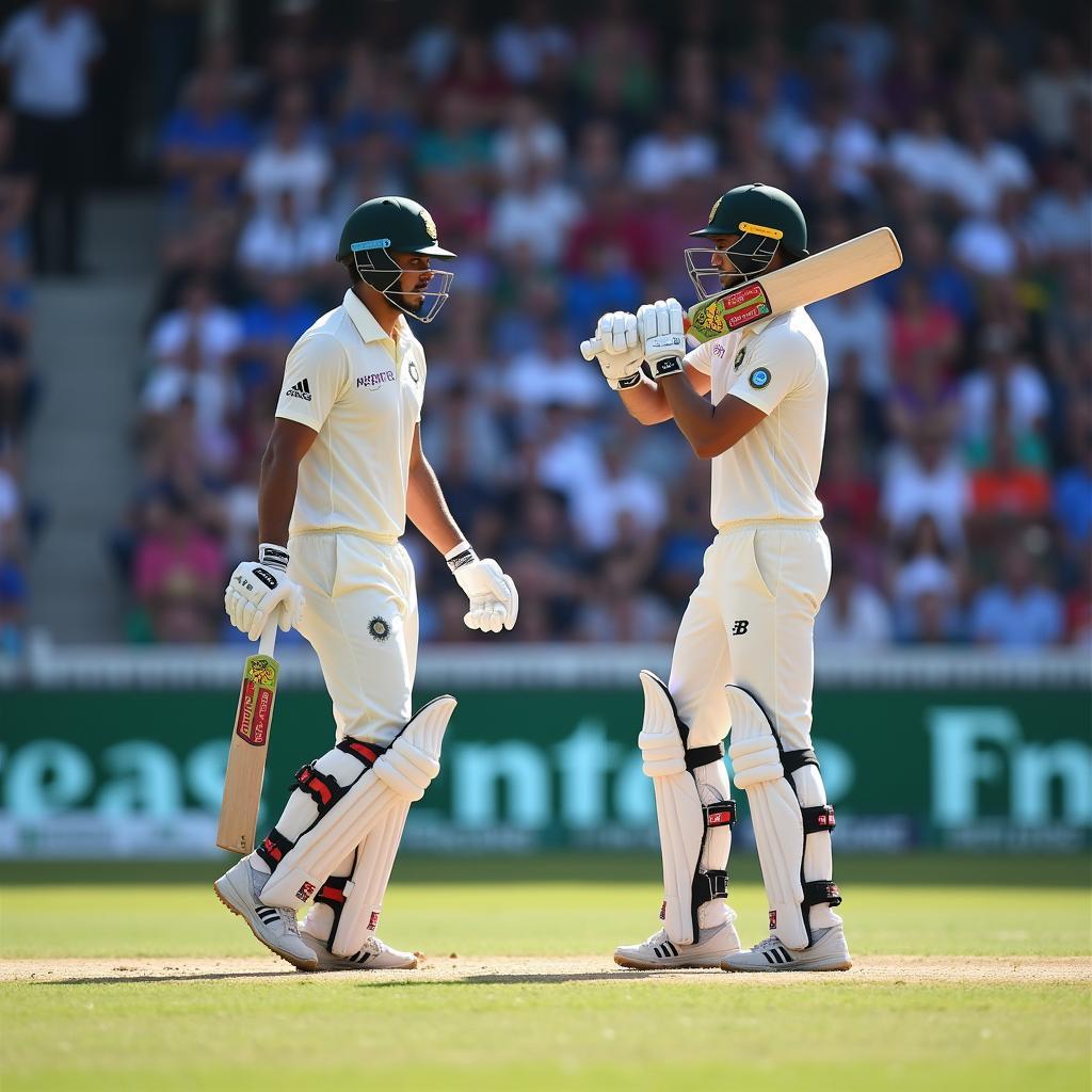 India's batsmen in action during the 2nd ODI against South Africa in 2017-18