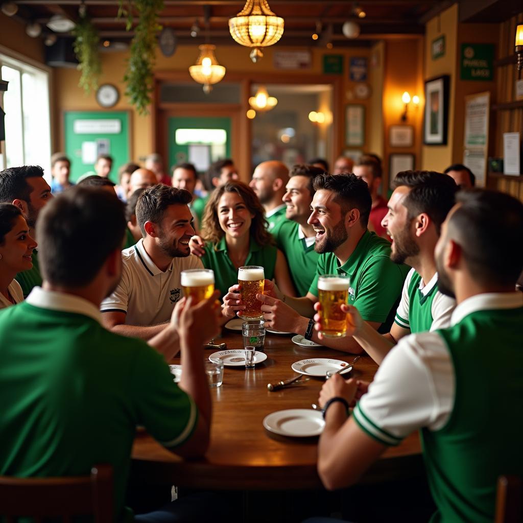 Celebrating a Cricket Victory in an Irish Pub