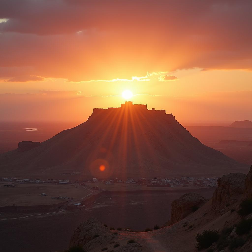 Witnessing sunrise at Masada during a 7-day Israel tour.