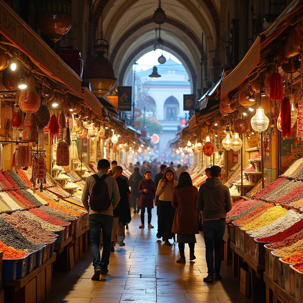 Istanbul's Grand Bazaar and Spice Market during an 8-day Turkey Tour