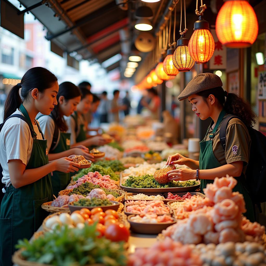 Japanese Food Market Exploration with Afro Ethio Tour