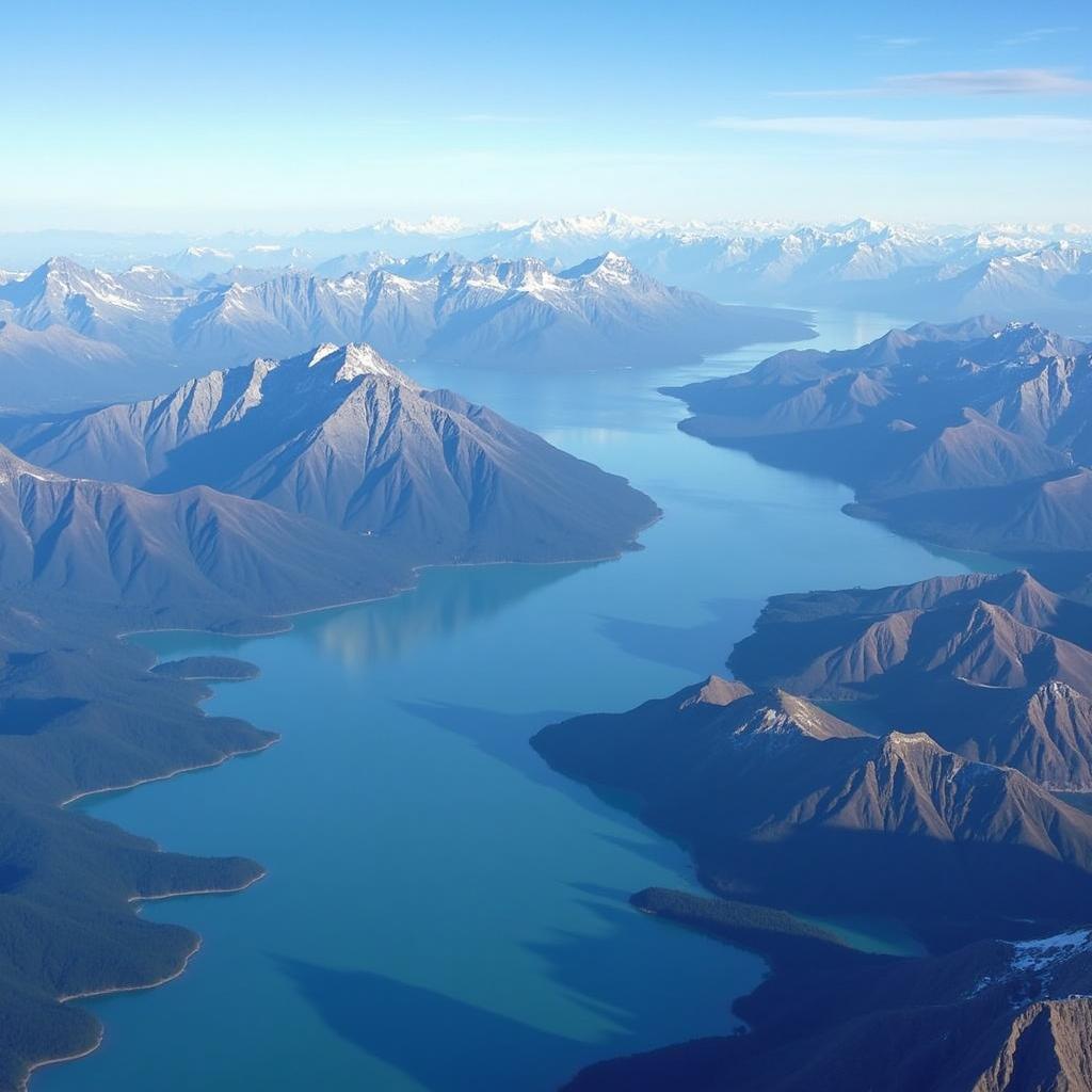 Breathtaking Scenery of the Japanese Alps During an Air Tour