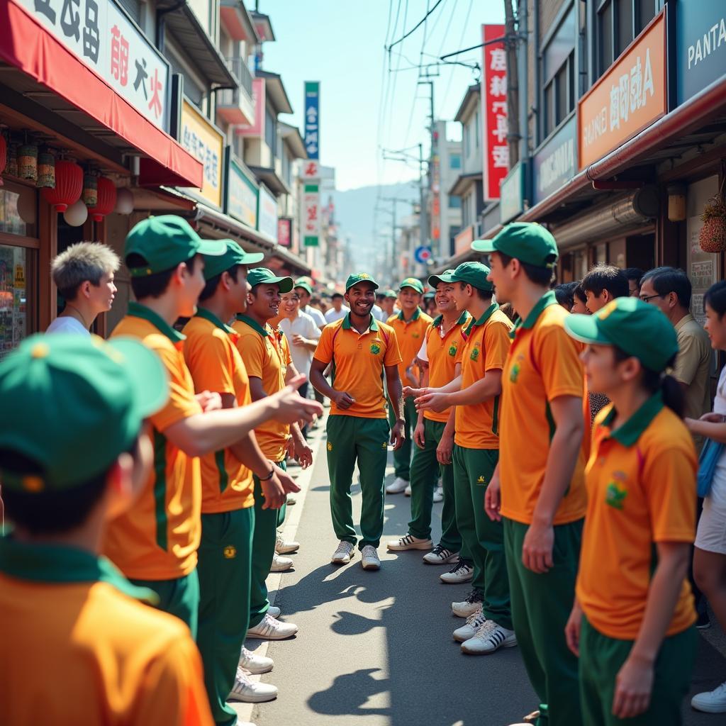 Japan Cultural Exchange: Zimbabwe Cricket Team