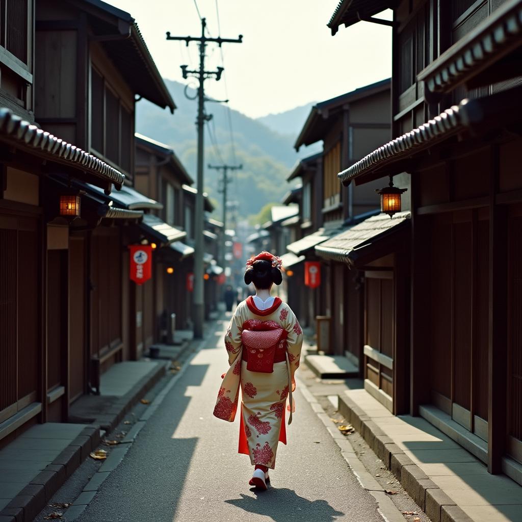 Traditional Geisha District in Kyoto