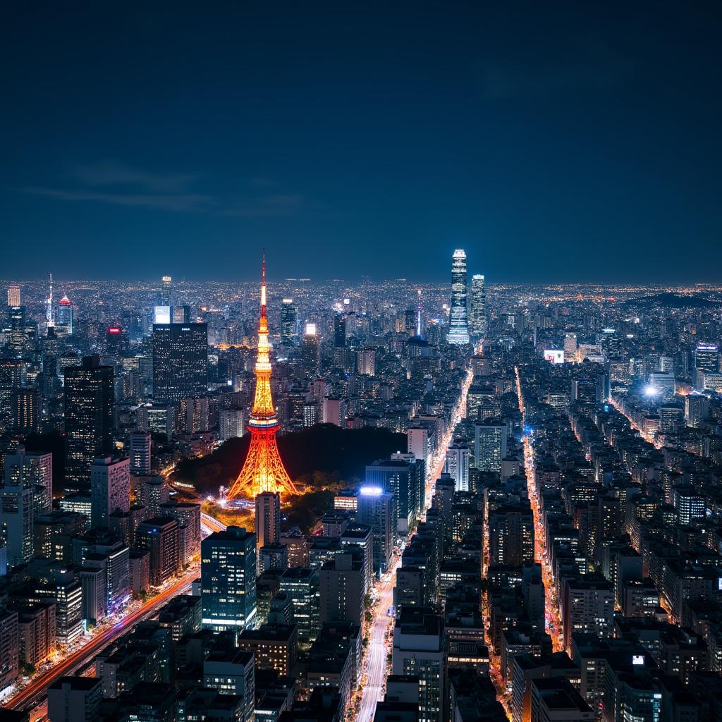 Tokyo Cityscape - Modern Marvels of Japan