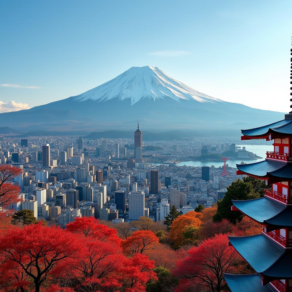 Exploring Japan's Iconic Landmarks: Mt. Fuji, Tokyo Skyline, and Kyoto Temples