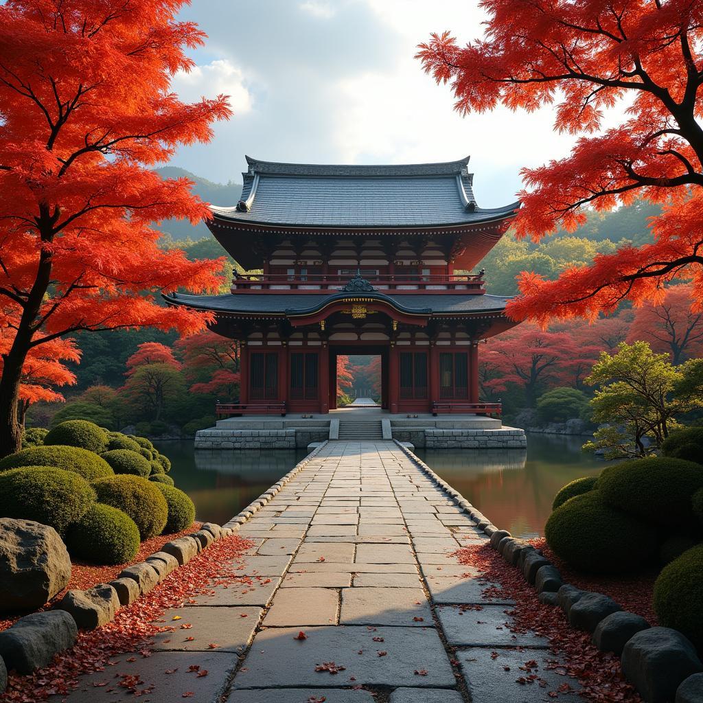 Kyoto Temple in Autumn: A Serene Tour and Travels Banner Image