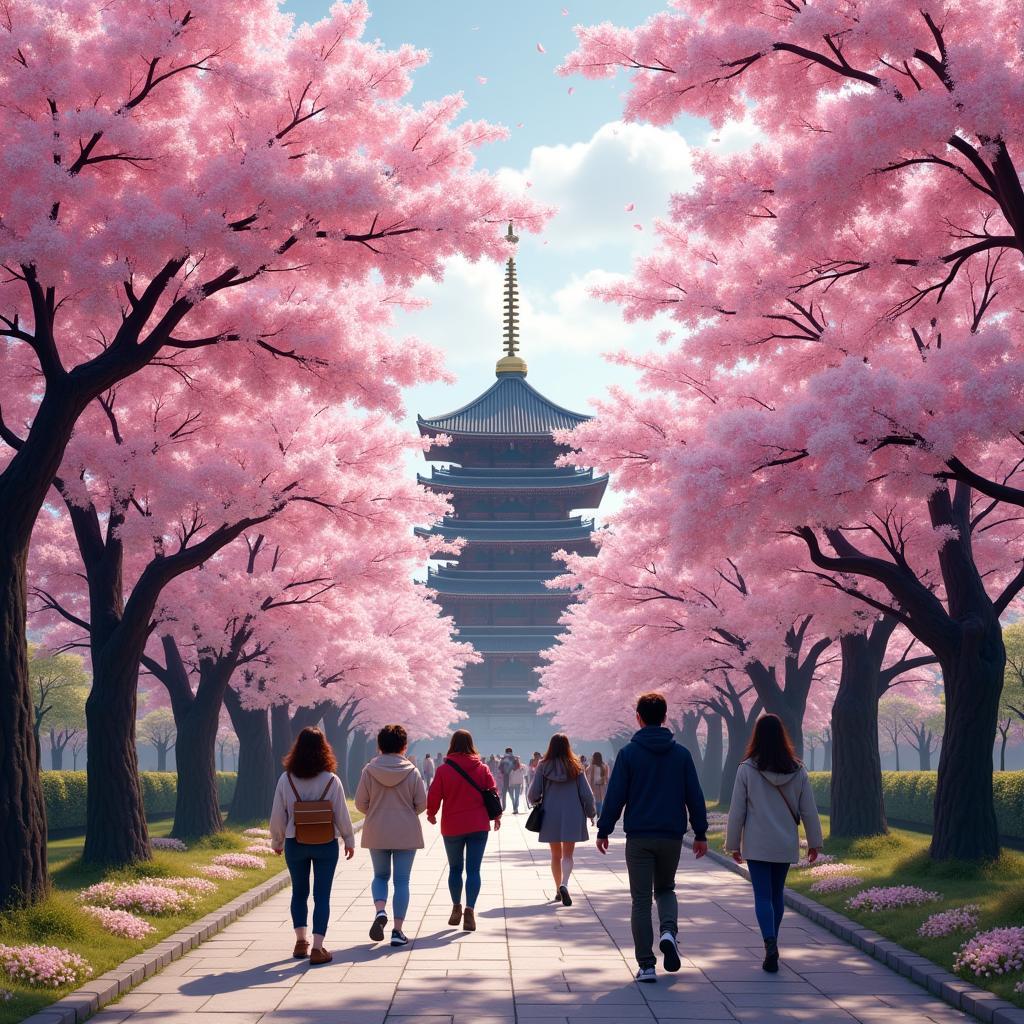 Cherry Blossom Viewing in Japan