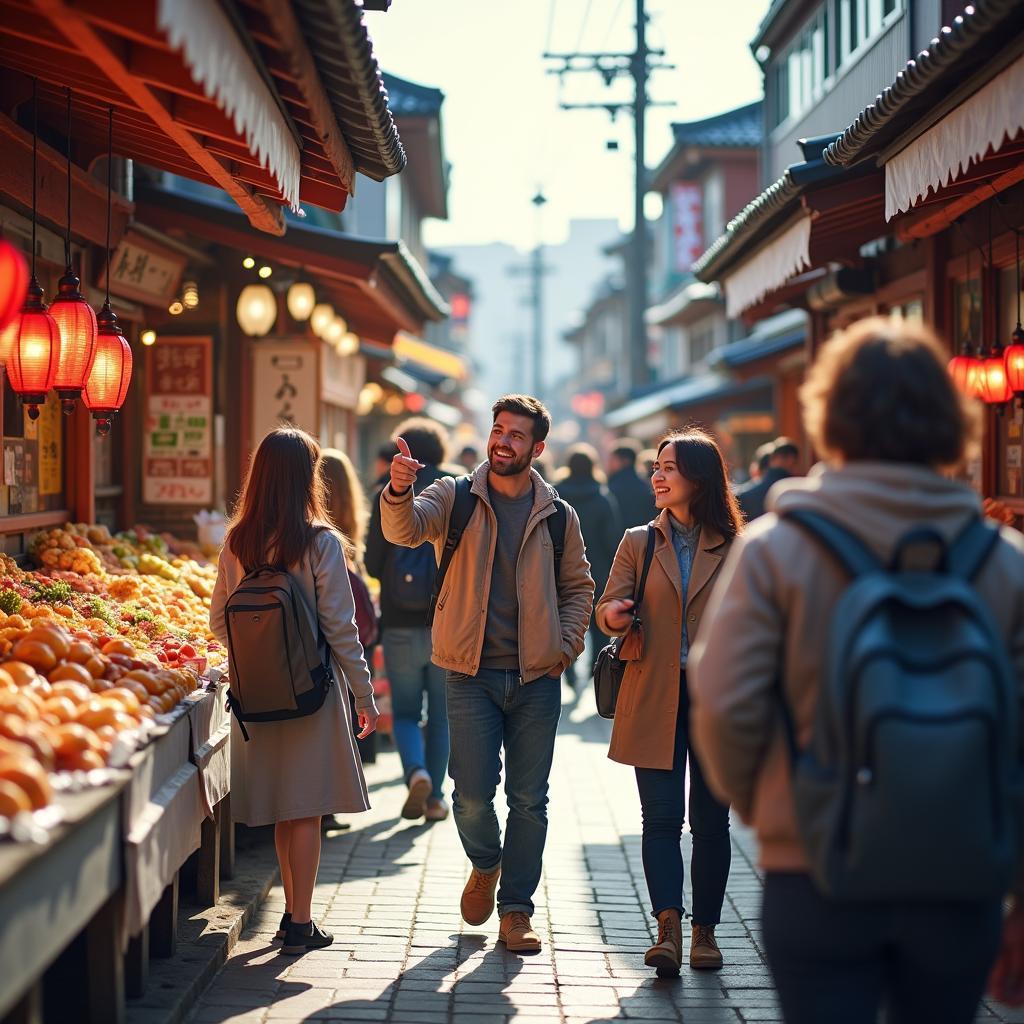 Japan Tour Manager Leading a Group