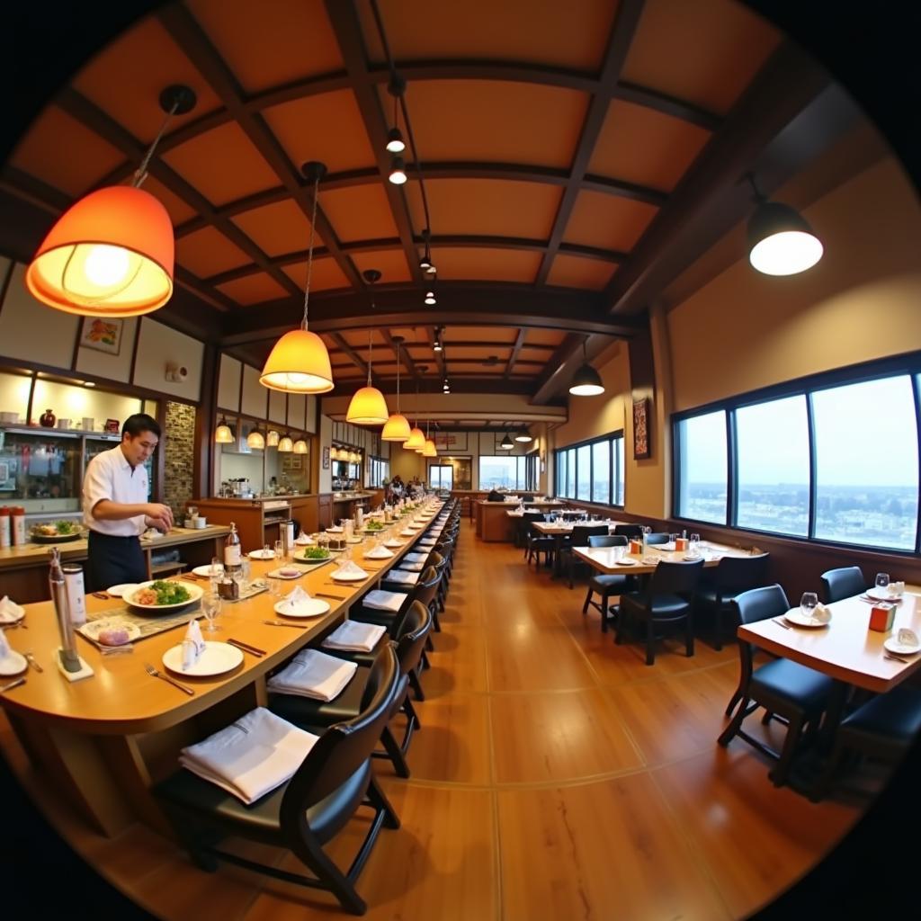 Immersive 360° View of Japanese Cuisine