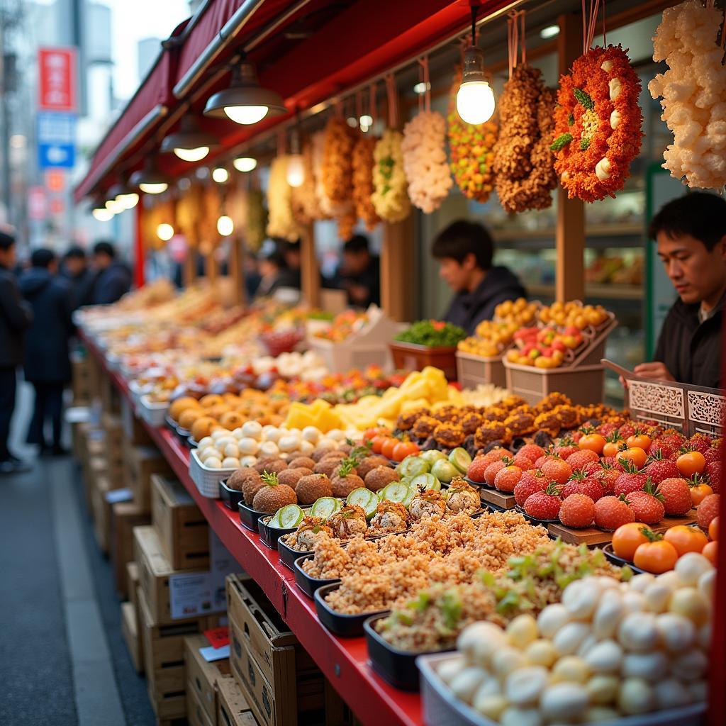 Exploring Japanese Street Food in Osaka