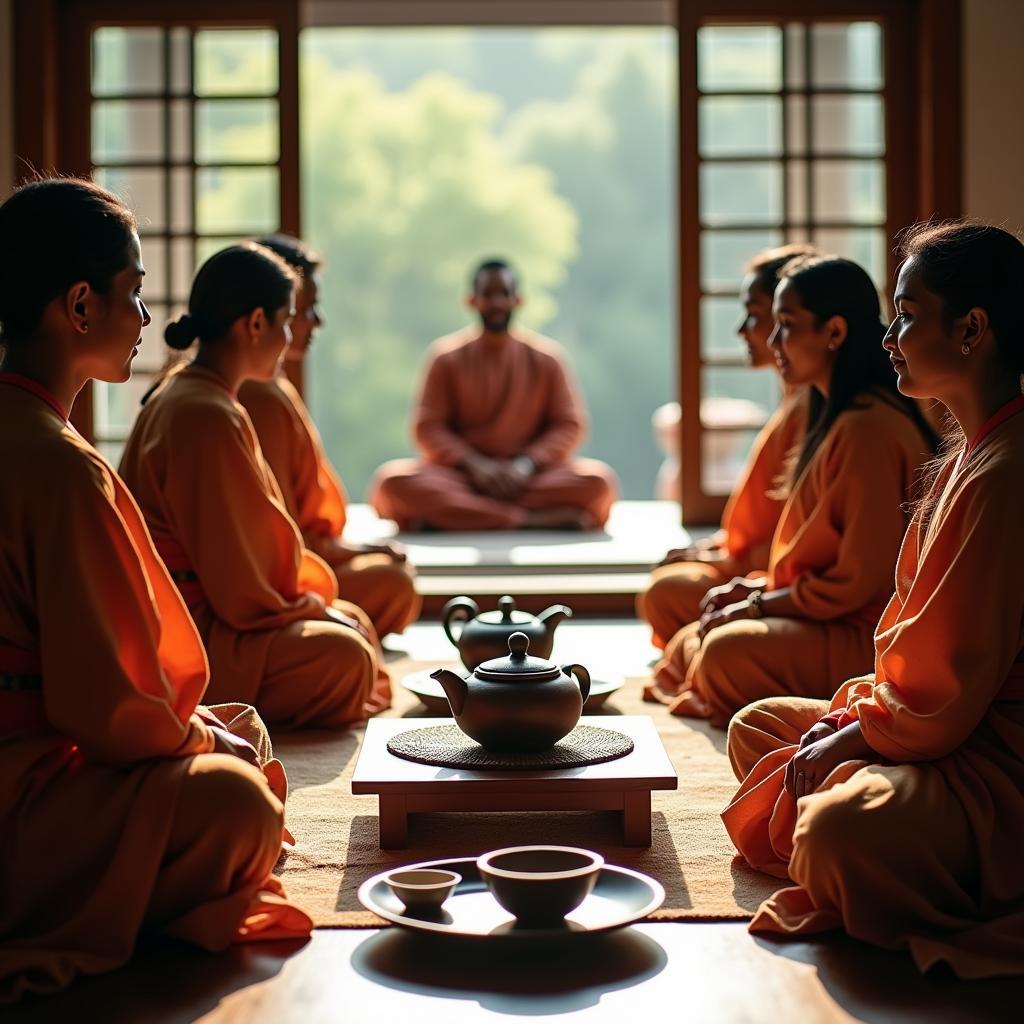 Traditional Japanese Tea Ceremony during AGMP Bhopal Tour