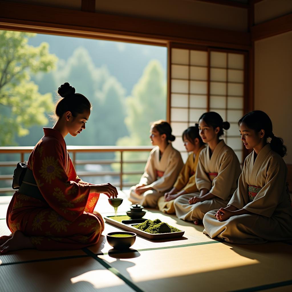 Traditional Japanese Tea Ceremony in Kyoto