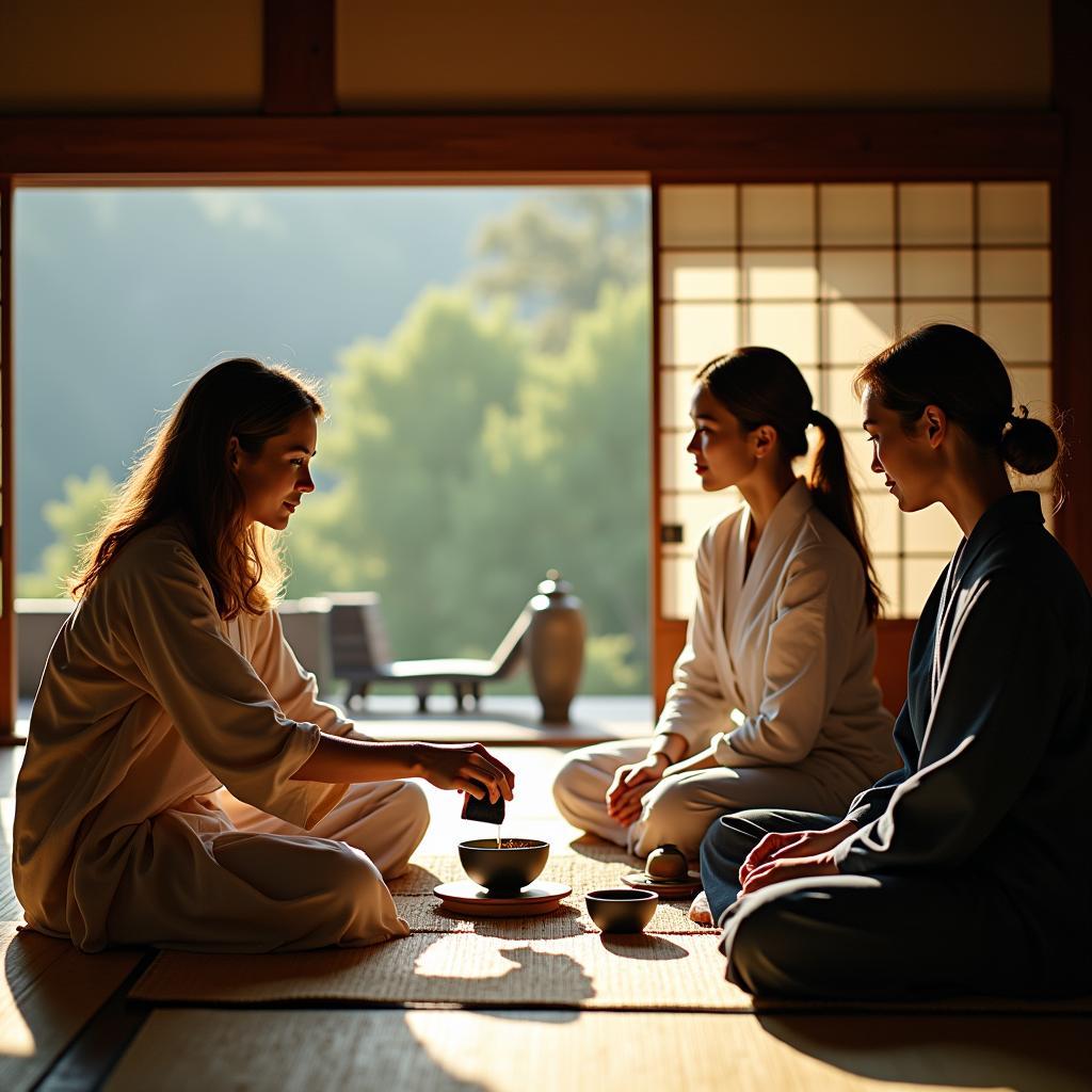 Participating in a traditional Japanese Tea Ceremony with Safe Voyages Tours