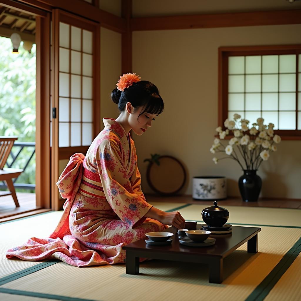 Traditional Japanese Tea Ceremony in Kyoto