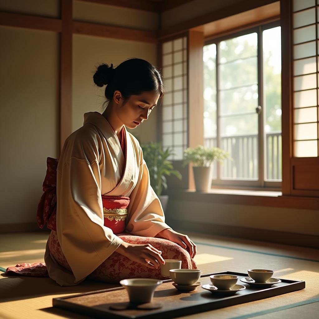 Traditional Japanese tea ceremony