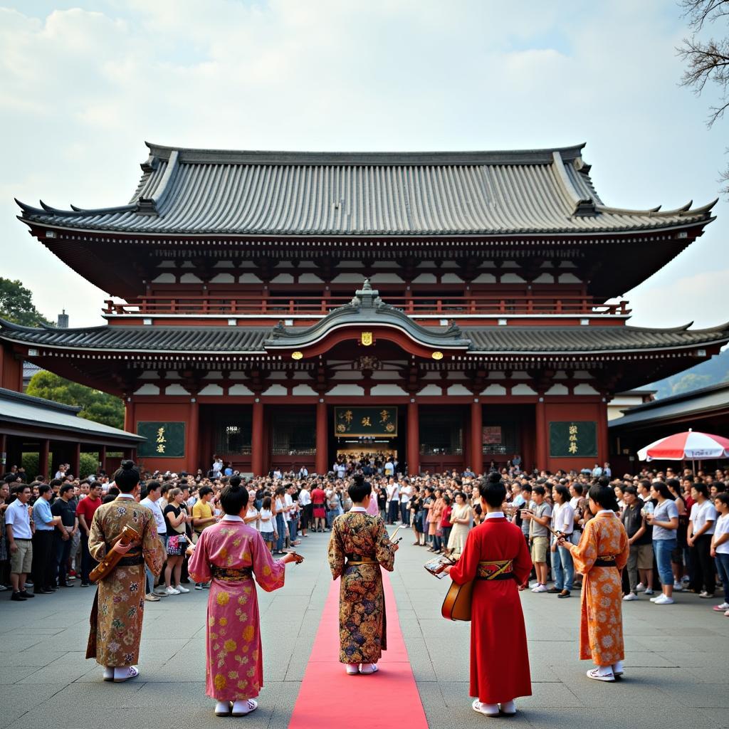 Traditional Japanese Temple Music Festival