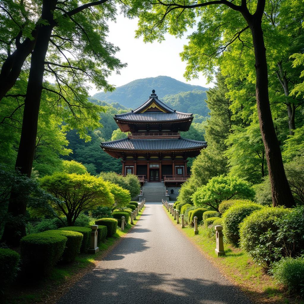 Japanese Temple Sustainable Travel