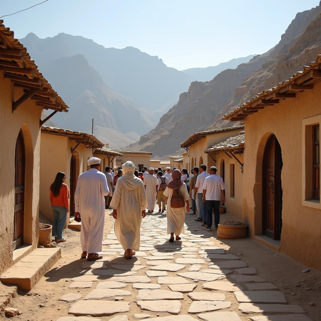 Exploring a traditional village in Jebel Akhdar