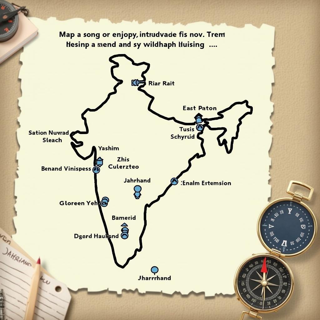 Planning your Jharkhand tour with a detailed map and itinerary.